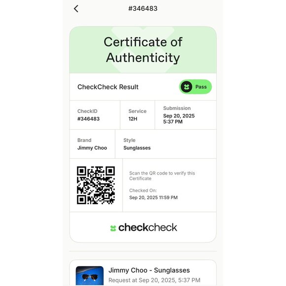 Jimmy Choo CRIS/S Navigator Pilot Style Sunglasses 3YGJD Gold/Snake 57mm - Picture 12 of 12